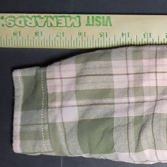Bass Pro Shops Outdoor Kids Youth Pink and Green Plaid Snap Jacket Size Large - Picture 10 of 16